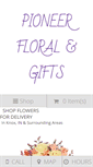 Mobile Screenshot of pioneerfloralandgift.com